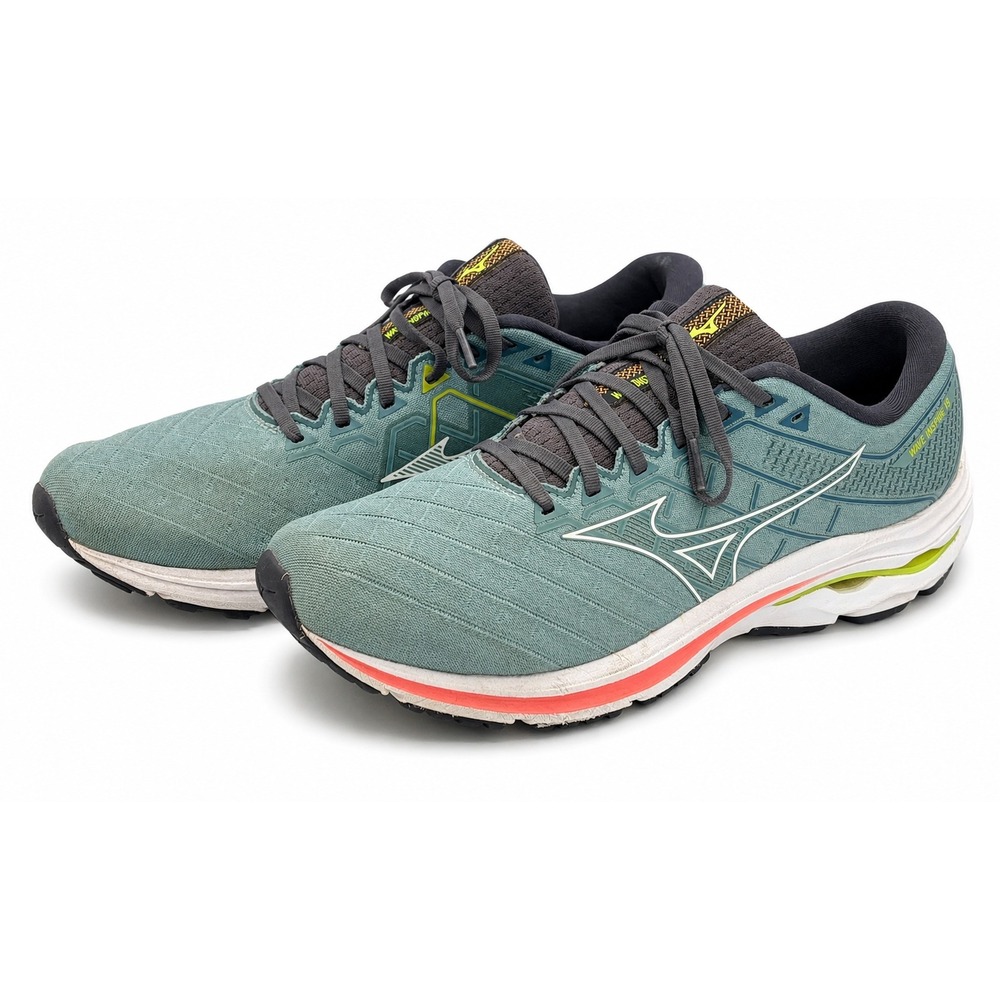Mizuno Wave Inspire 18 Men's 11.5 Teal Grey Stability Running Shoes J1GC224401